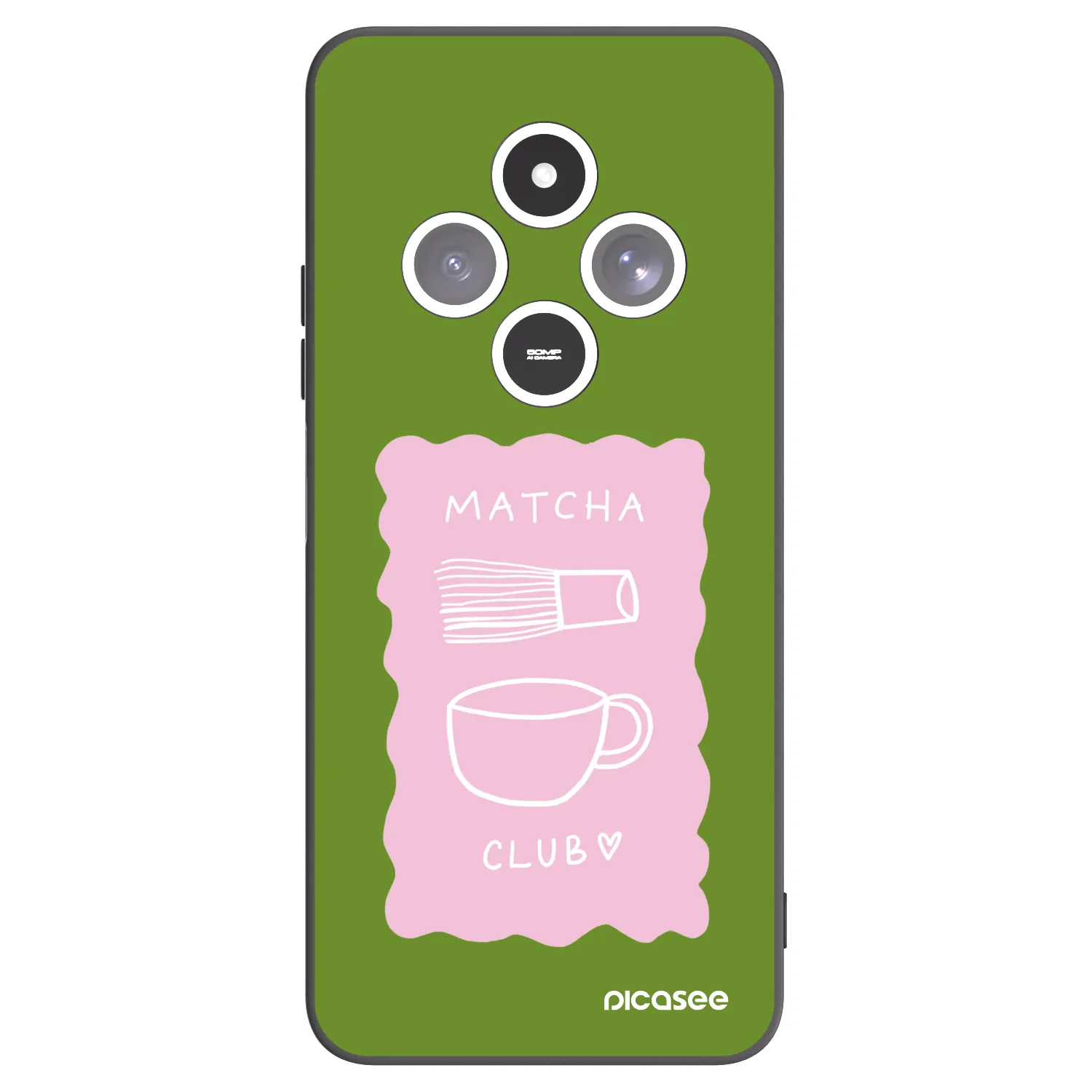 Picasee fekete szilikon tok az alábbi mobiltelefonokra Xiaomi Redmi 14C - Matcha club