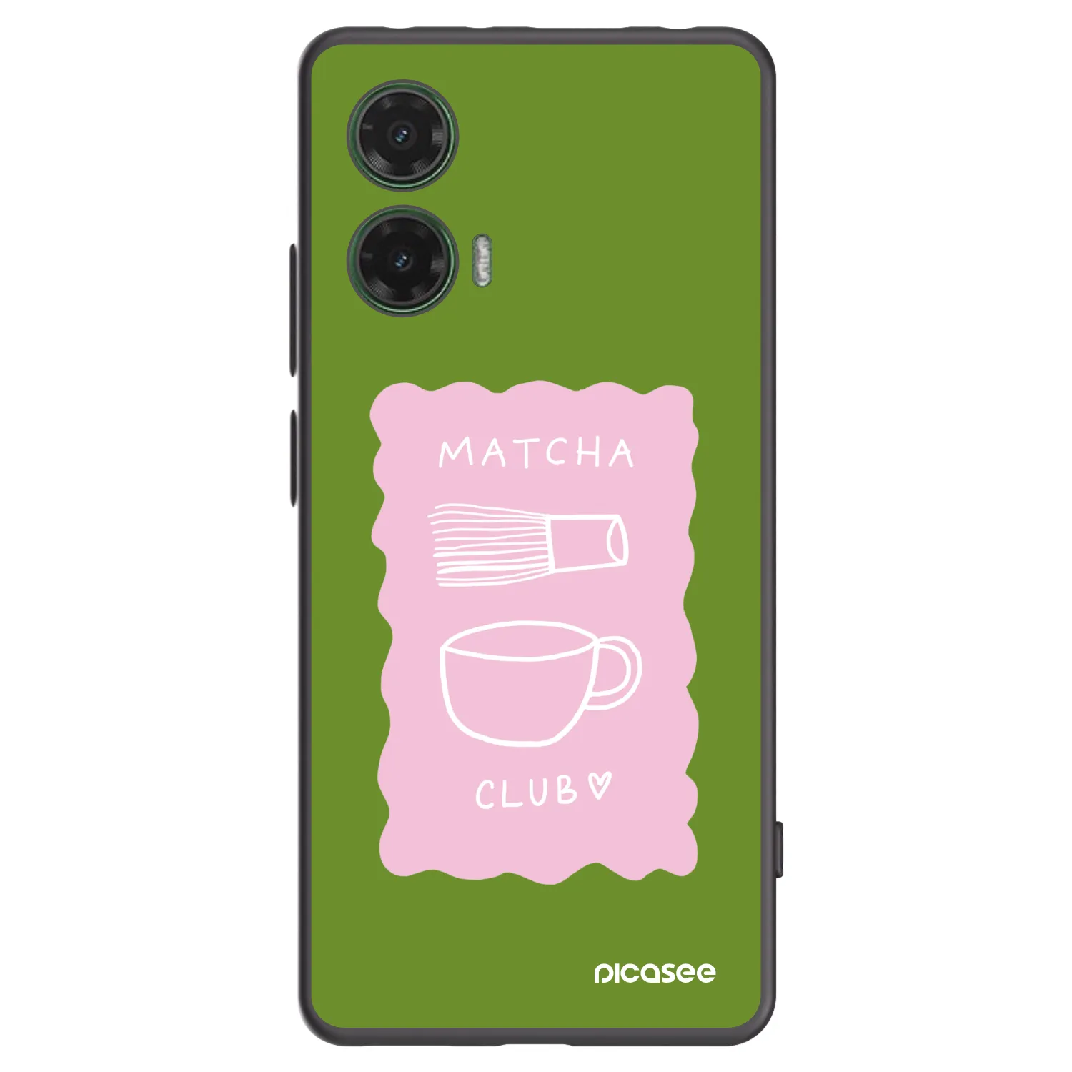 Picasee fekete szilikon tok az alábbi mobiltelefonokra Motorola Moto G35 5G - Matcha club