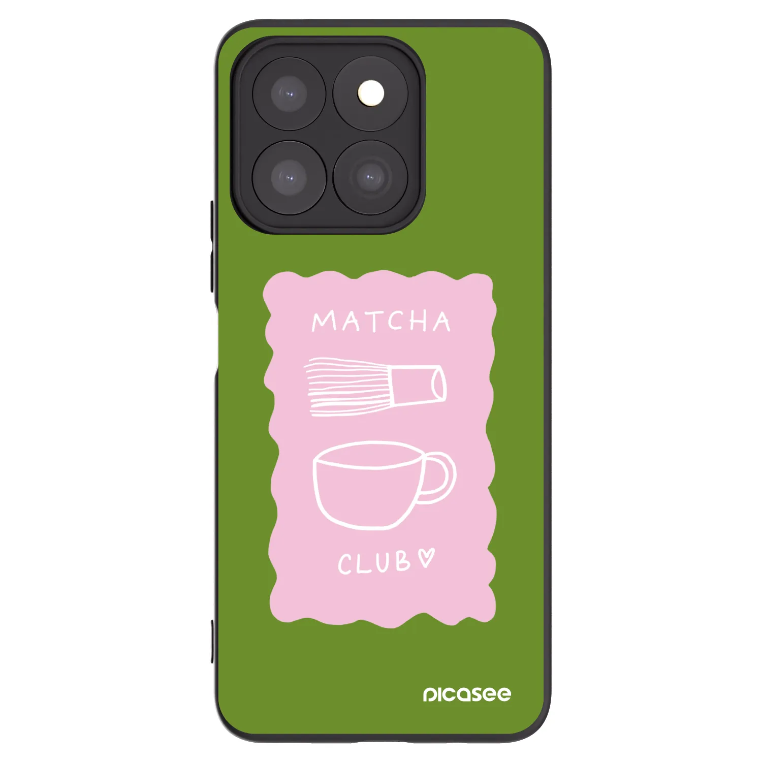 Picasee fekete szilikon tok az alábbi mobiltelefonokra Honor X8c - Matcha club