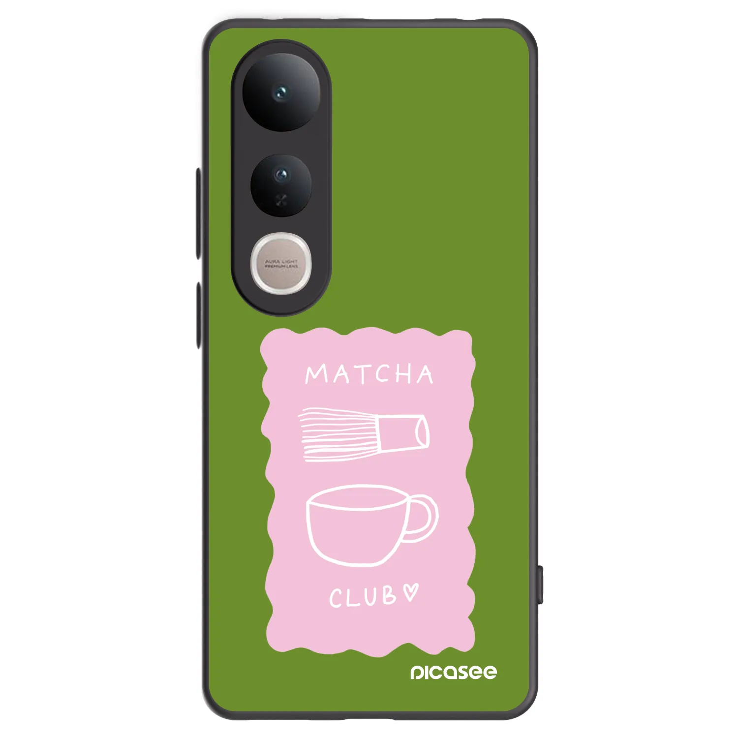 Picasee fekete szilikon tok az alábbi mobiltelefonokra Vivo V50 Lite 5G - Matcha club