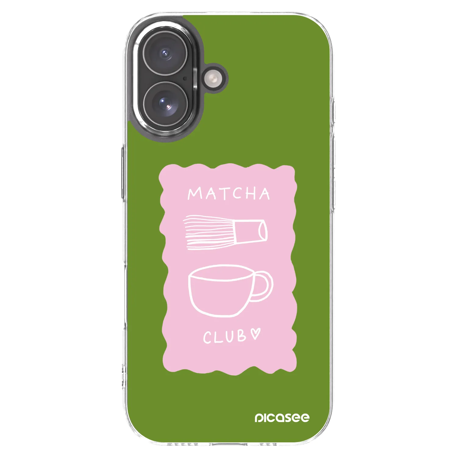 Picasee átlátszó szilikon tok az alábbi mobiltelefonokra Apple iPhone 17 - Matcha club