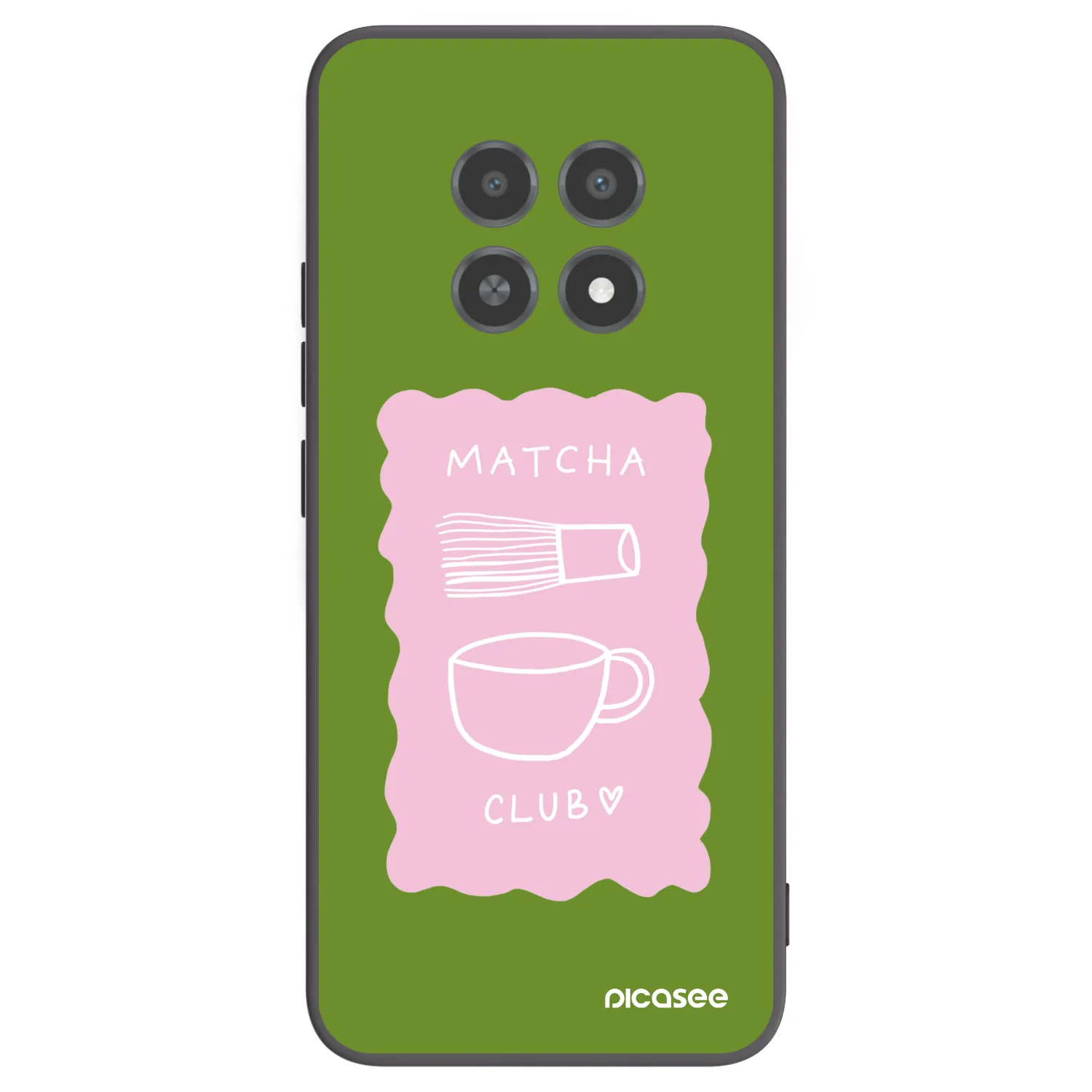Picasee fekete szilikon tok az alábbi mobiltelefonokra Realme 12X - Matcha club