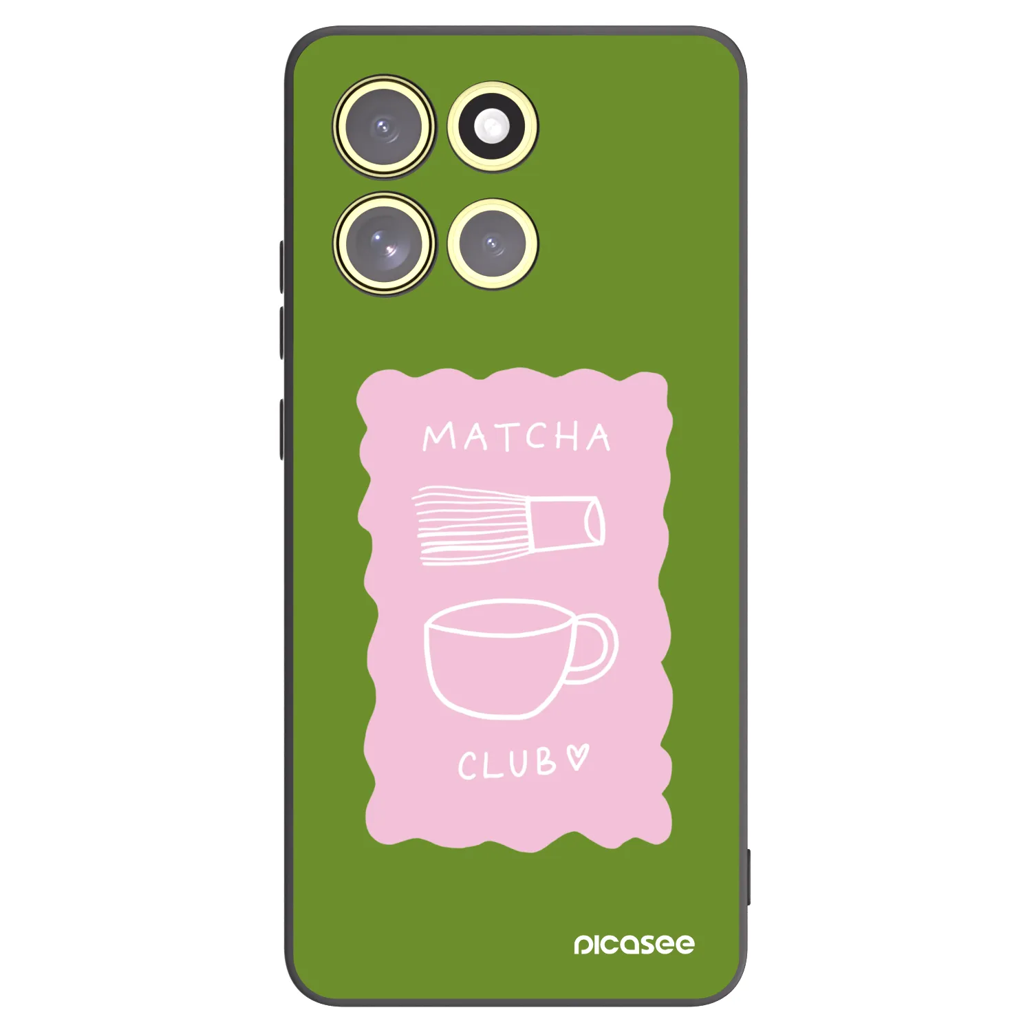 Picasee fekete szilikon tok az alábbi mobiltelefonokra Motorola Moto G86 Power 5G - Matcha club