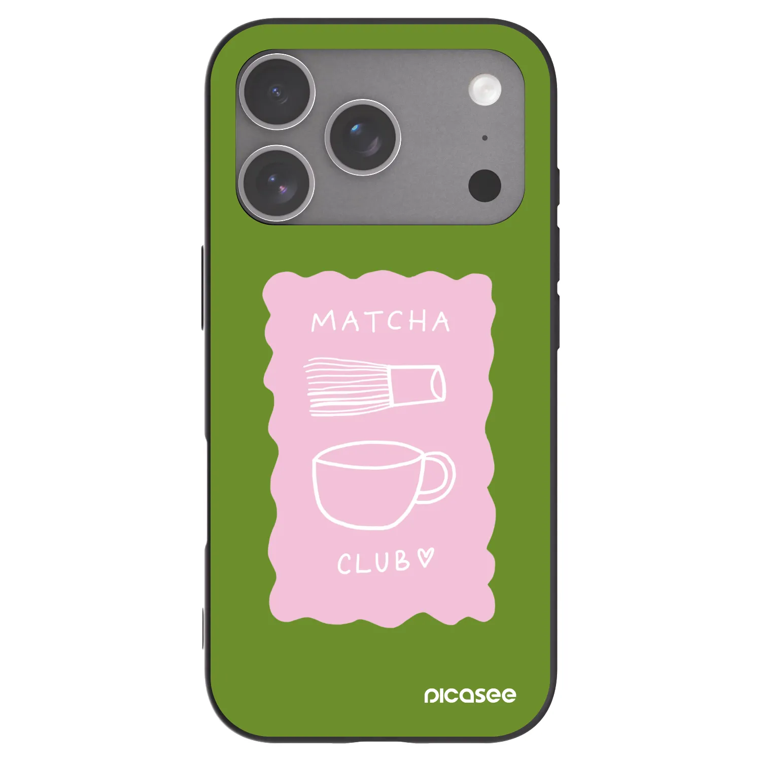 Picasee fekete szilikon tok az alábbi mobiltelefonokra Apple iPhone 18 Pro - Matcha club