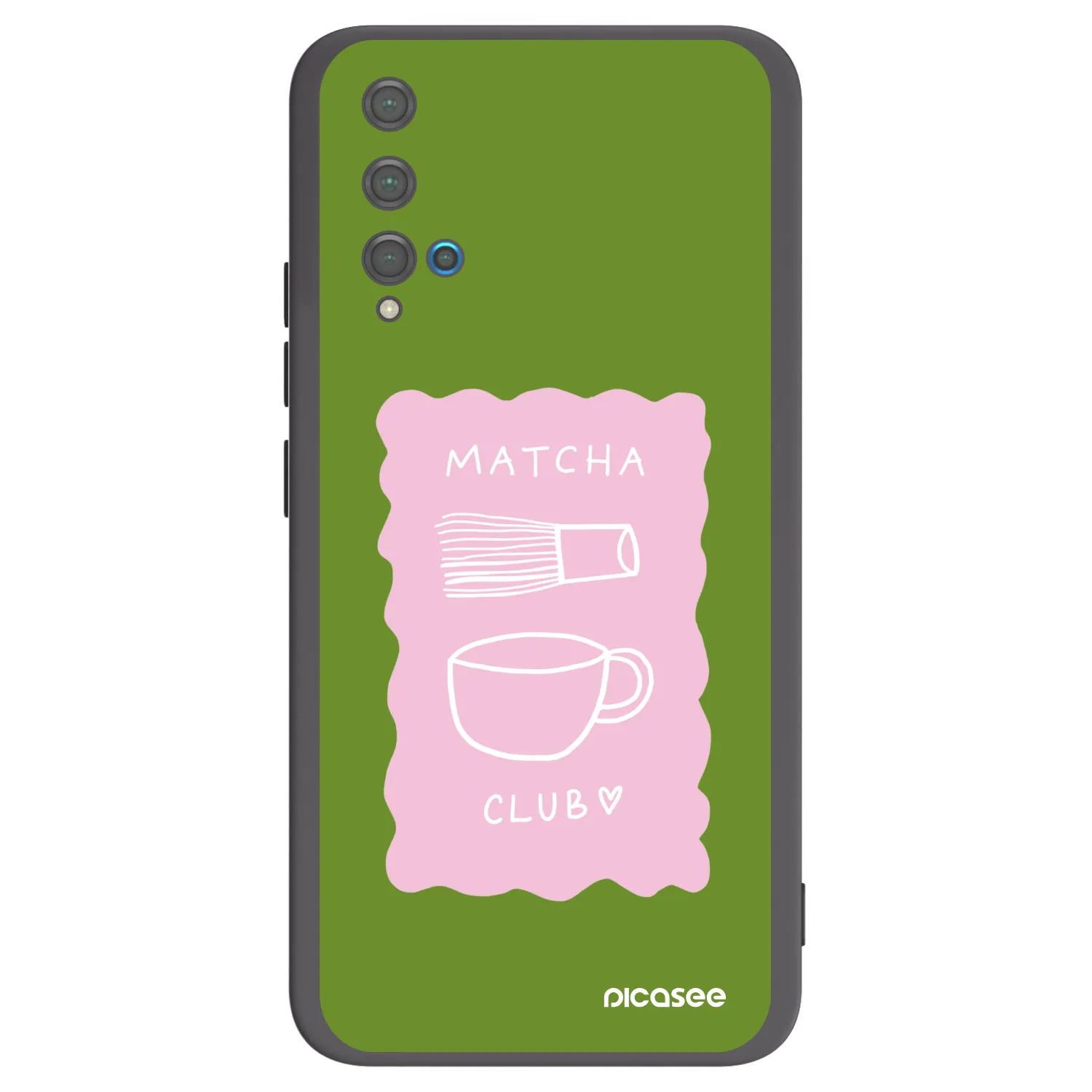 Picasee fekete szilikon tok az alábbi mobiltelefonokra Huawei Nova 5T - Matcha club
