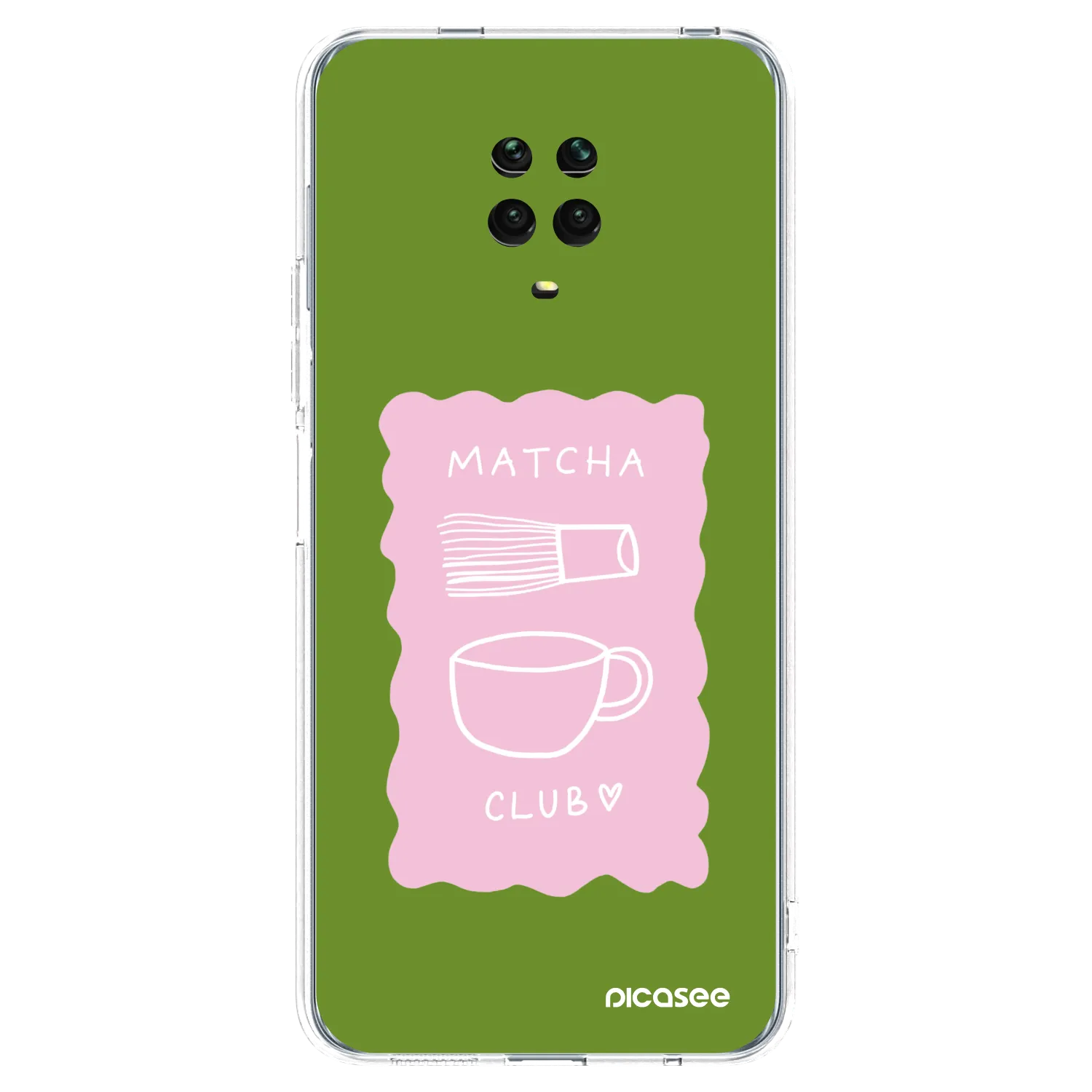 Picasee átlátszó szilikon tok az alábbi mobiltelefonokra Xiaomi Redmi Note 9 Pro - Matcha club