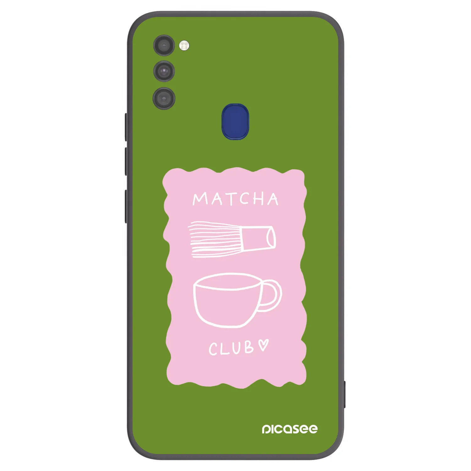 Picasee fekete szilikon tok az alábbi mobiltelefonokra Samsung Galaxy M21 M215F - Matcha club