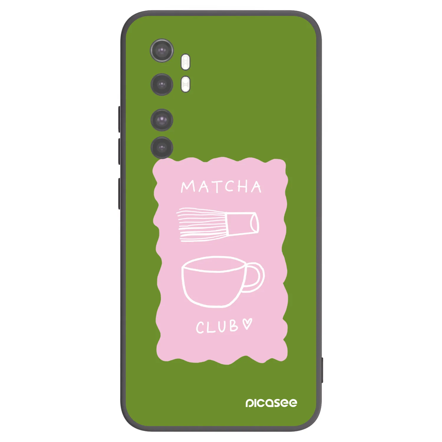 Picasee fekete szilikon tok az alábbi mobiltelefonokra Xiaomi Mi Note 10 Lite - Matcha club