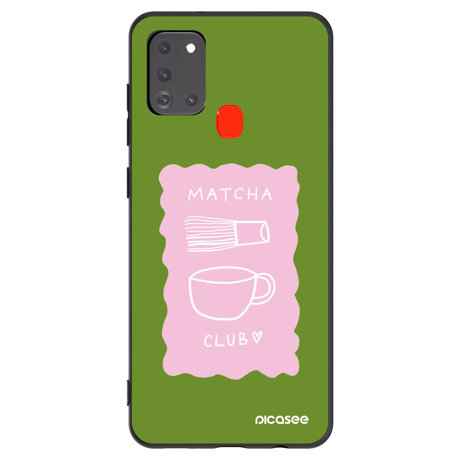 Picasee fekete szilikon tok az alábbi mobiltelefonokra Samsung Galaxy A21s - Matcha club