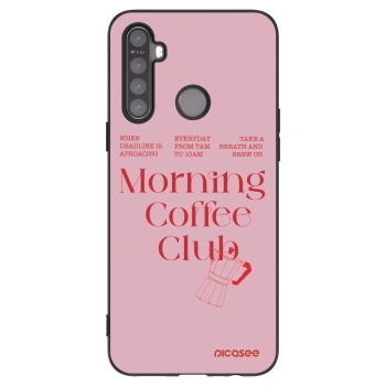 Picasee fekete szilikon tok az alábbi mobiltelefonokra Realme 6i - Morning