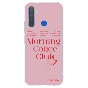 Picasee átlátszó szilikon tok az alábbi mobiltelefonokra Realme 5 - Morning