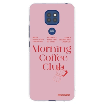 Picasee átlátszó szilikon tok az alábbi mobiltelefonokra Motorola Moto G9 Play - Morning