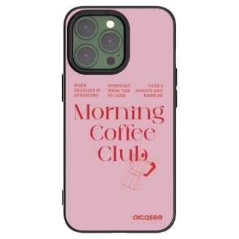 Picasee fekete szilikon tok az alábbi mobiltelefonokra Apple iPhone 13 Pro - Morning