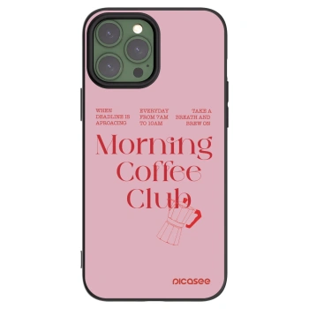 Picasee fekete szilikon tok az alábbi mobiltelefonokra Apple iPhone 13 Pro Max - Morning