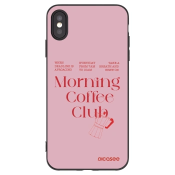 Picasee fekete szilikon tok az alábbi mobiltelefonokra Apple iPhone XS Max - Morning
