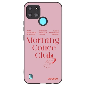 Picasee fekete szilikon tok az alábbi mobiltelefonokra Realme C21Y - Morning