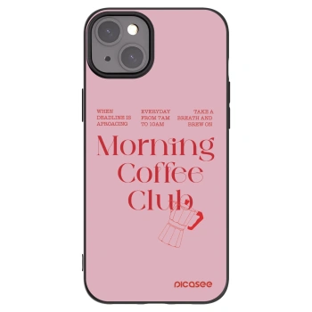 Picasee fekete szilikon tok az alábbi mobiltelefonokra Apple iPhone 15 Plus - Morning
