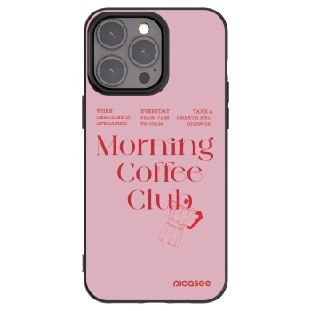 Picasee fekete szilikon tok az alábbi mobiltelefonokra Apple iPhone 15 Pro Max - Morning