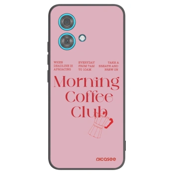 Picasee fekete szilikon tok az alábbi mobiltelefonokra Motorola Edge 40 Neo - Morning