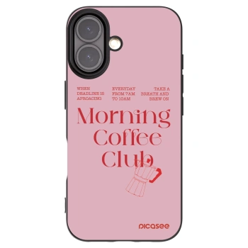 Picasee fekete szilikon tok az alábbi mobiltelefonokra Apple iPhone 16 - Morning