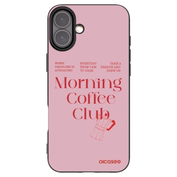 Picasee fekete szilikon tok az alábbi mobiltelefonokra Apple iPhone 16 Plus - Morning
