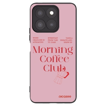 Picasee fekete szilikon tok az alábbi mobiltelefonokra Honor X8c - Morning