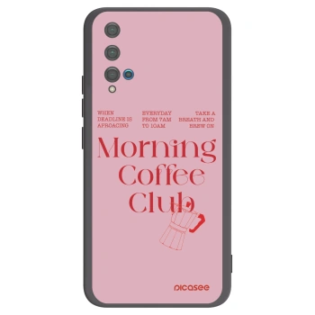 Picasee fekete szilikon tok az alábbi mobiltelefonokra Huawei Nova 5T - Morning