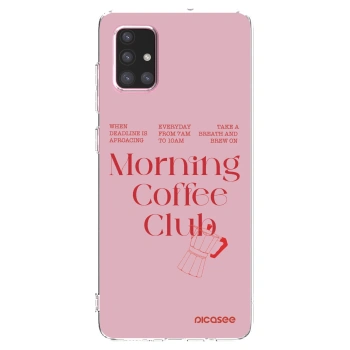 Picasee átlátszó szilikon tok az alábbi mobiltelefonokra Samsung Galaxy A71 A715F - Morning