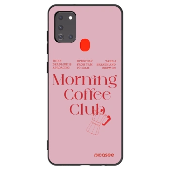 Picasee fekete szilikon tok az alábbi mobiltelefonokra Samsung Galaxy A21s - Morning