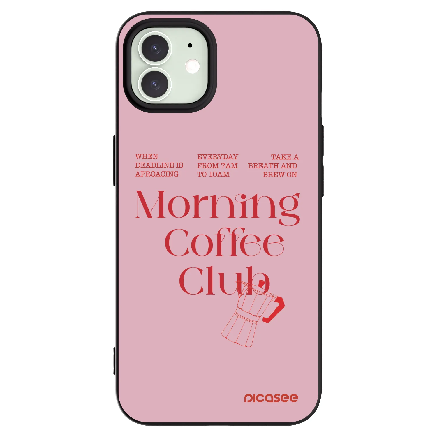 Picasee fekete szilikon tok az alábbi mobiltelefonokra Apple iPhone 12 Pro - Morning
