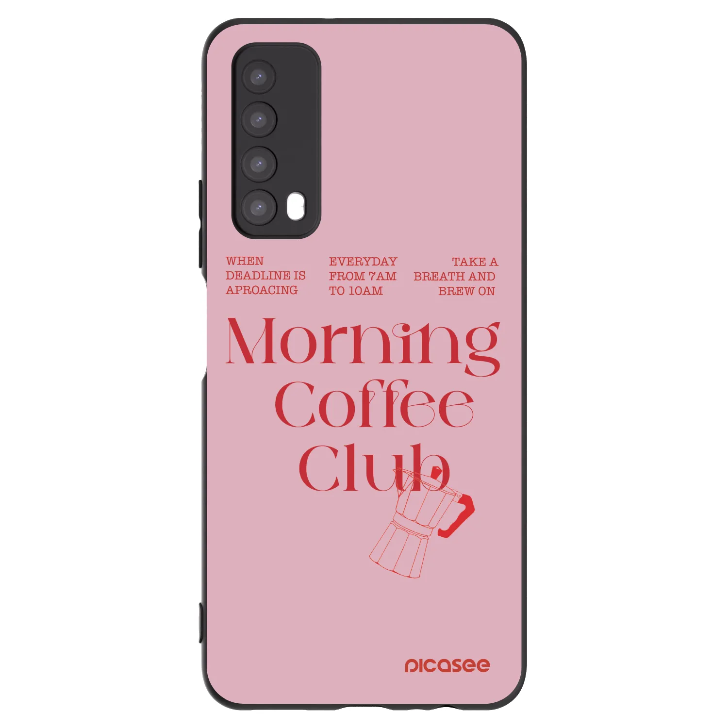 Picasee fekete szilikon tok az alábbi mobiltelefonokra Huawei P Smart 2021 - Morning