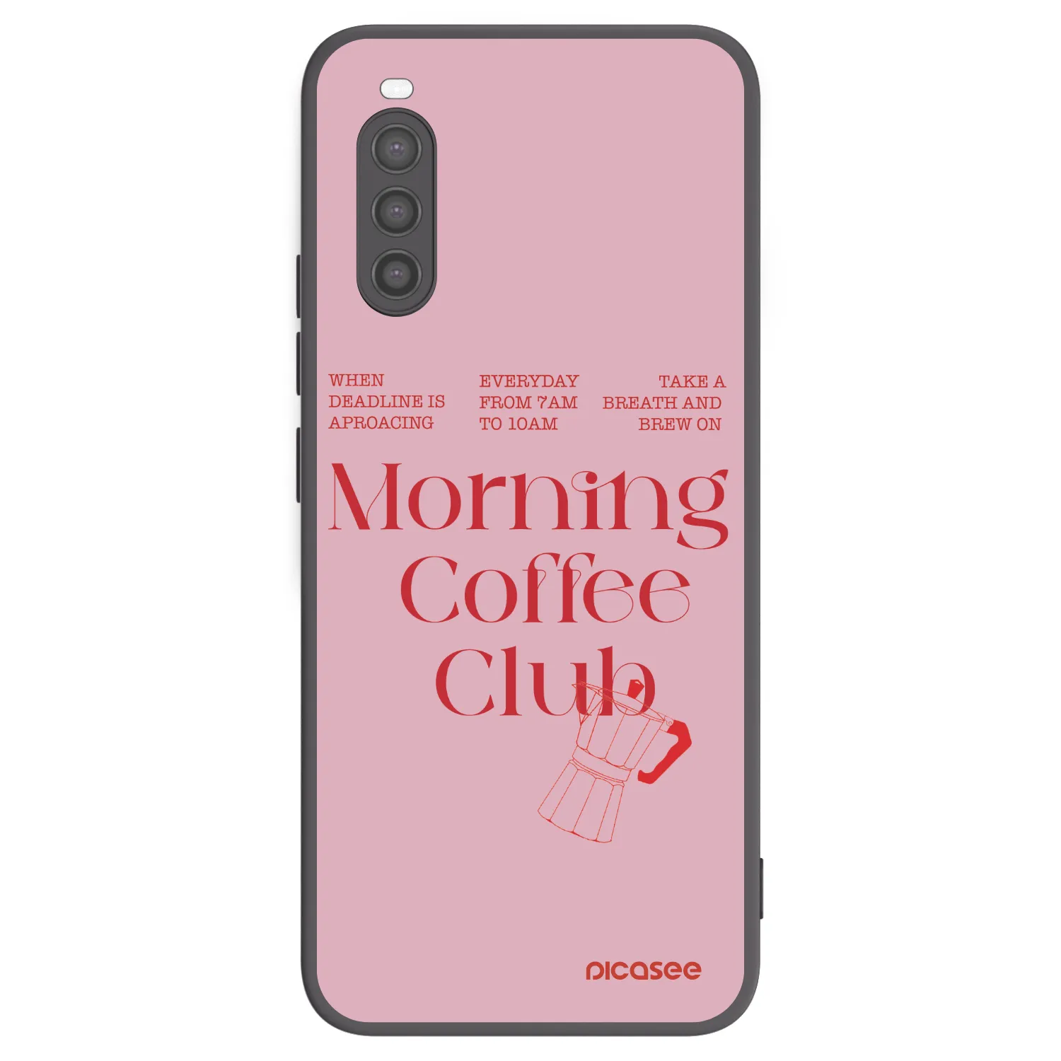 Picasee fekete szilikon tok az alábbi mobiltelefonokra Sony Xperia 10 II - Morning