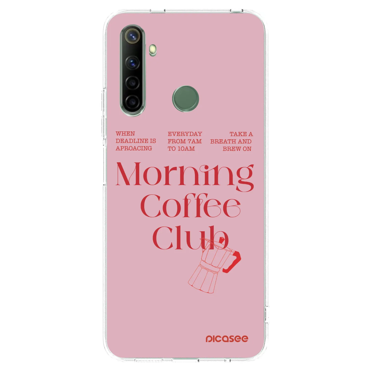 Picasee átlátszó szilikon tok az alábbi mobiltelefonokra Realme 6i - Morning
