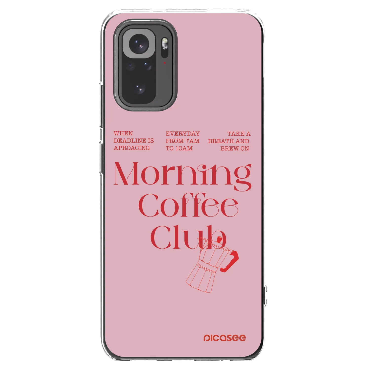 Picasee átlátszó szilikon tok az alábbi mobiltelefonokra Xiaomi Redmi Note 10 - Morning