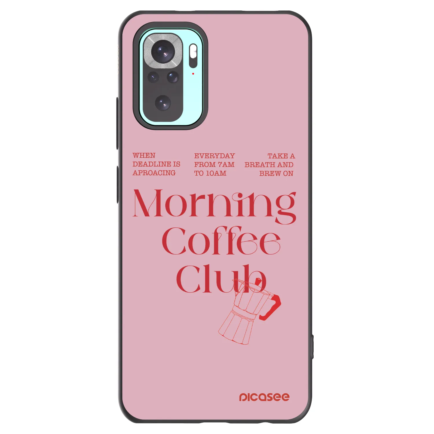 Picasee fekete szilikon tok az alábbi mobiltelefonokra Xiaomi Redmi Note 10 Pro - Morning