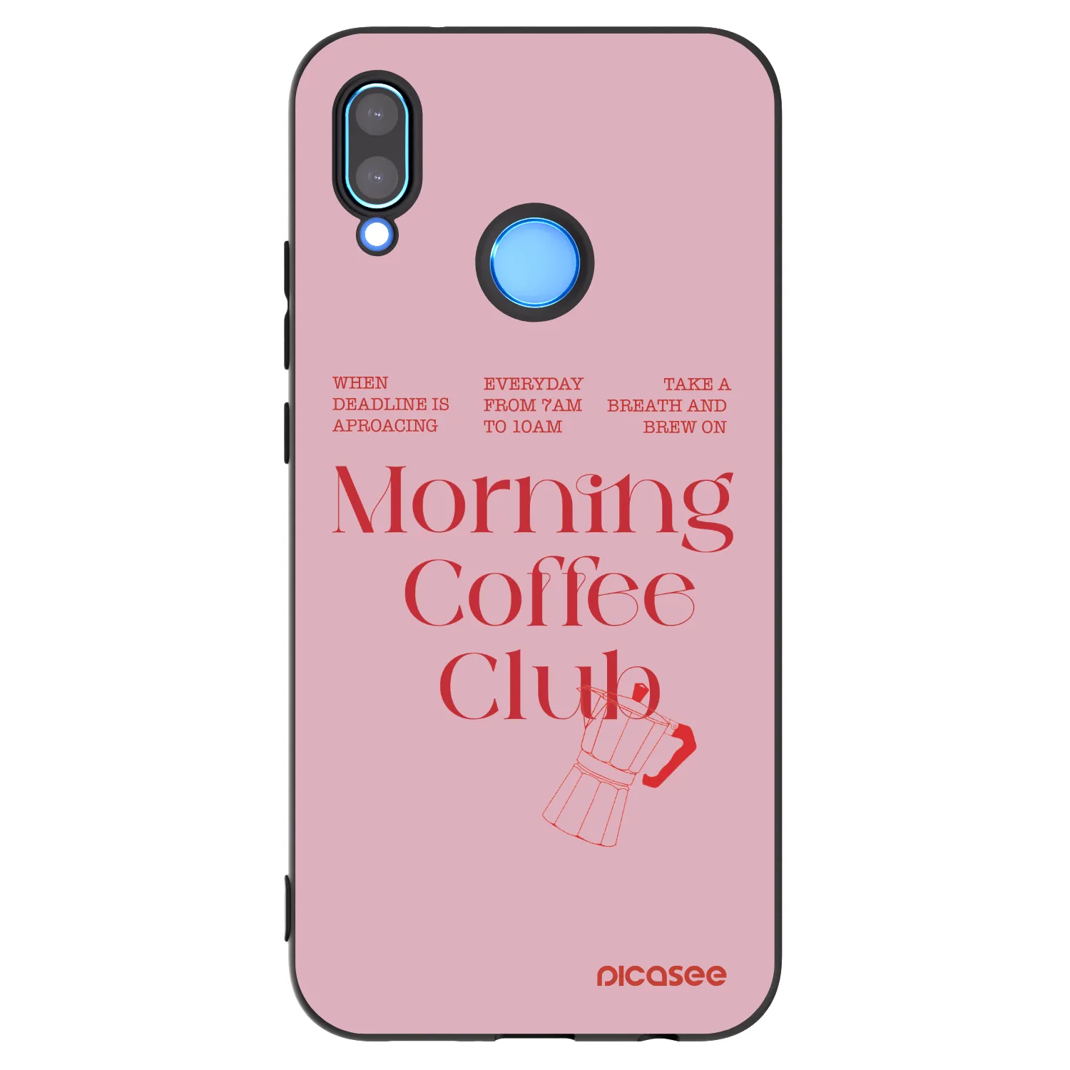 Picasee fekete szilikon tok az alábbi mobiltelefonokra Huawei P20 Lite - Morning