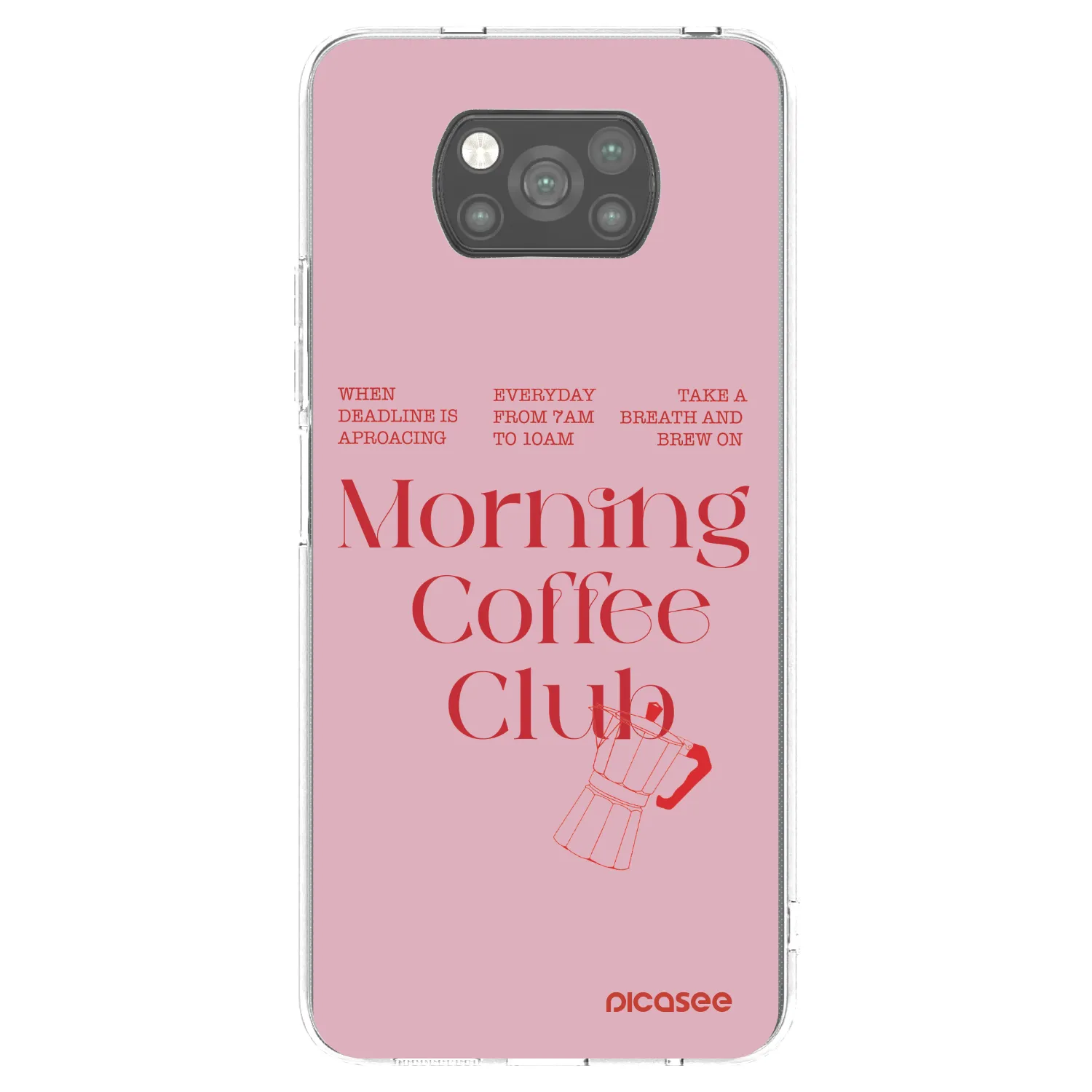 Picasee fekete szilikon tok az alábbi mobiltelefonokra Xiaomi Poco X3 Pro - Morning