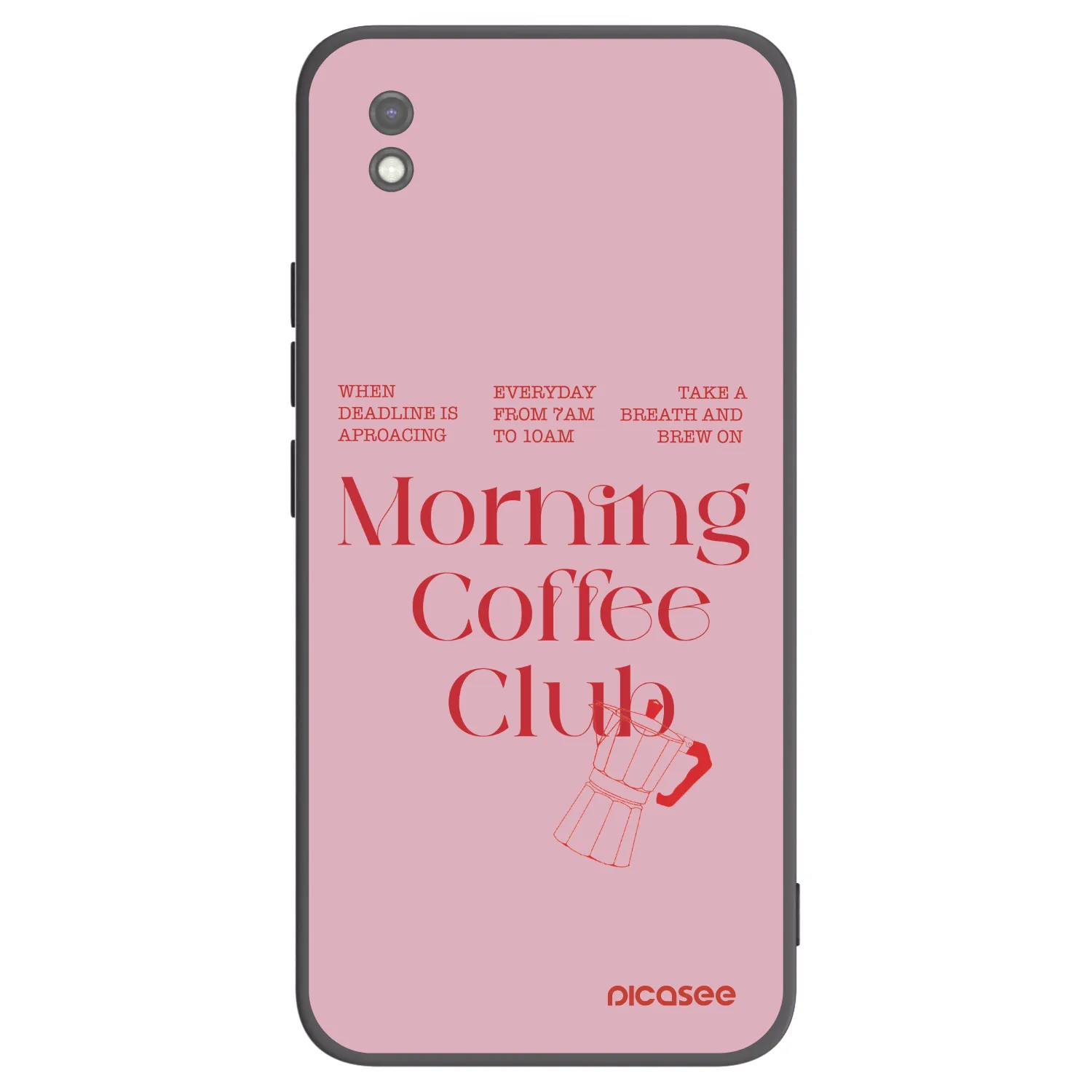 Picasee fekete szilikon tok az alábbi mobiltelefonokra Xiaomi Redmi 9AT - Morning