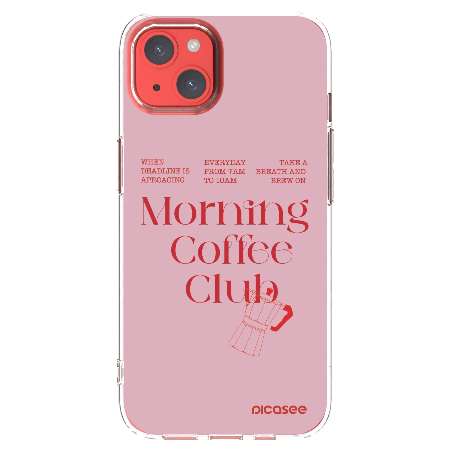 Picasee átlátszó szilikon tok az alábbi mobiltelefonokra Apple iPhone 13 - Morning