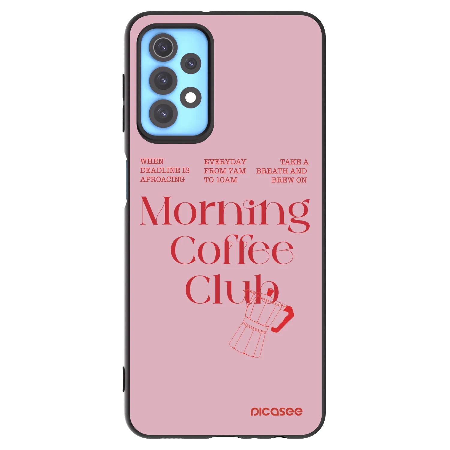 Picasee fekete szilikon tok az alábbi mobiltelefonokra Samsung Galaxy A32 4G SM-A325F - Morning