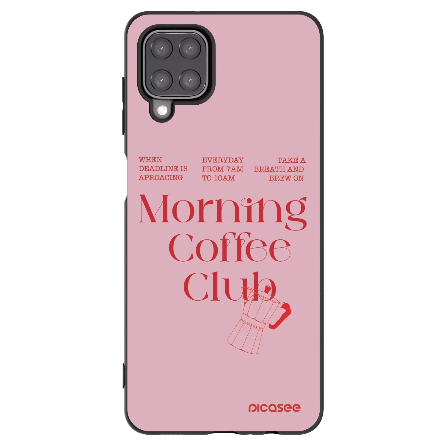 Picasee fekete szilikon tok az alábbi mobiltelefonokra Samsung Galaxy M12 M127F - Morning