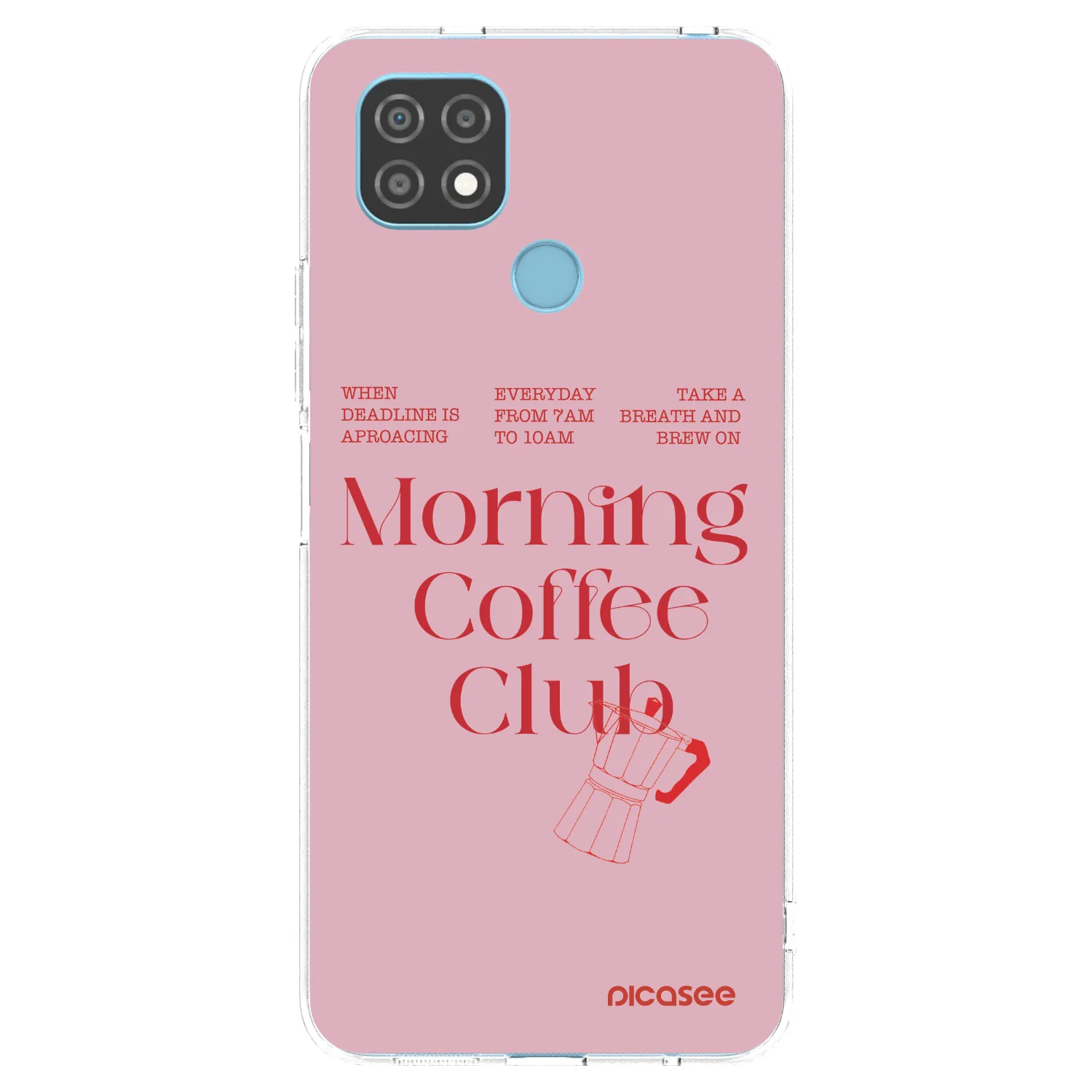 Picasee átlátszó szilikon tok az alábbi mobiltelefonokra Realme C21 - Morning