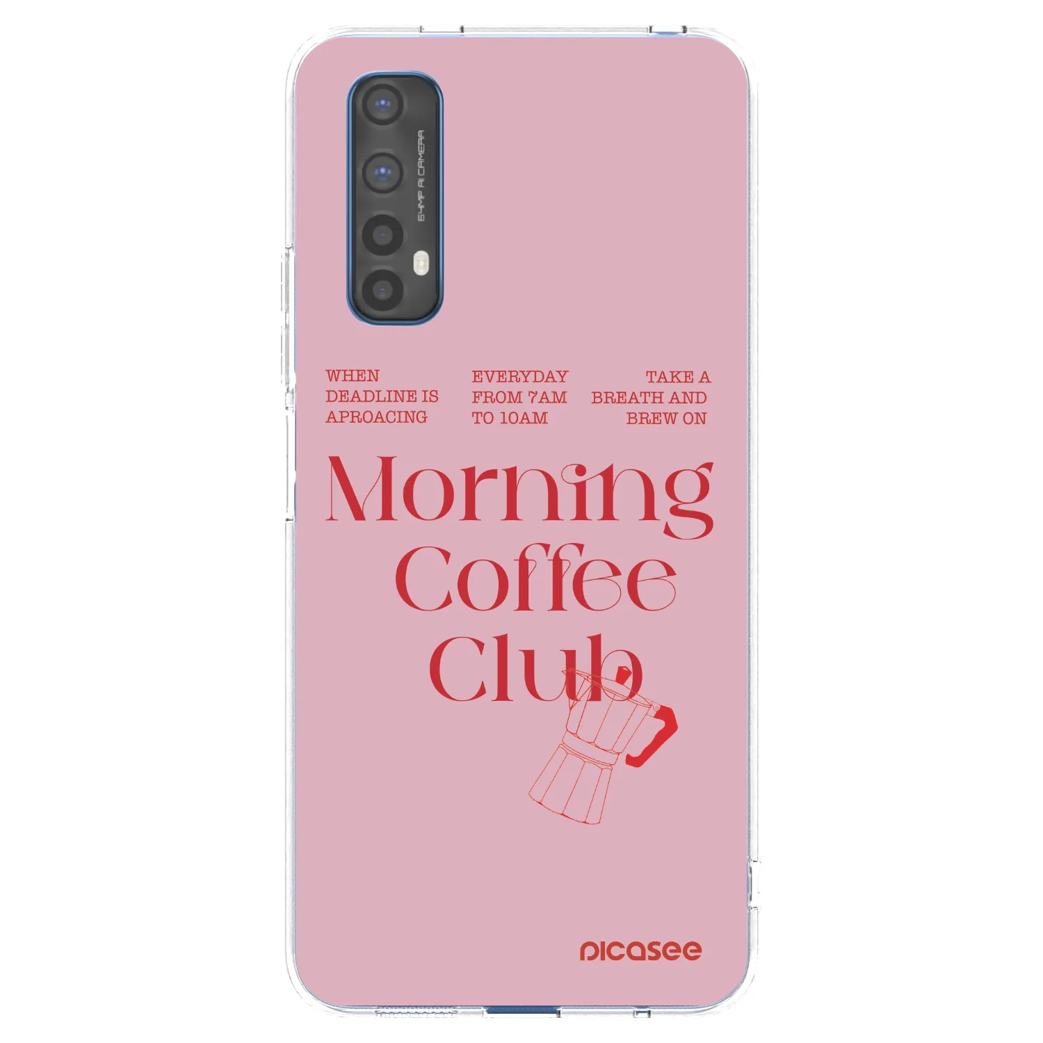 Picasee átlátszó szilikon tok az alábbi mobiltelefonokra Realme 7 - Morning