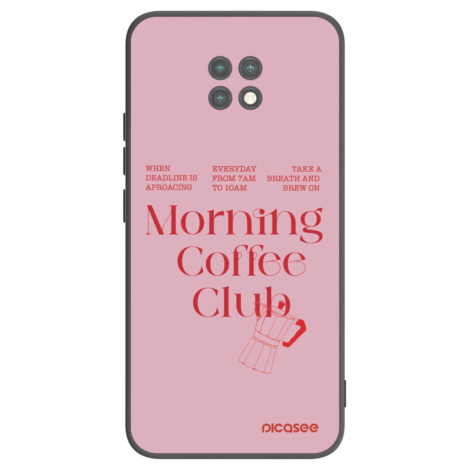 Picasee fekete szilikon tok az alábbi mobiltelefonokra Xiaomi Redmi Note 9T - Morning
