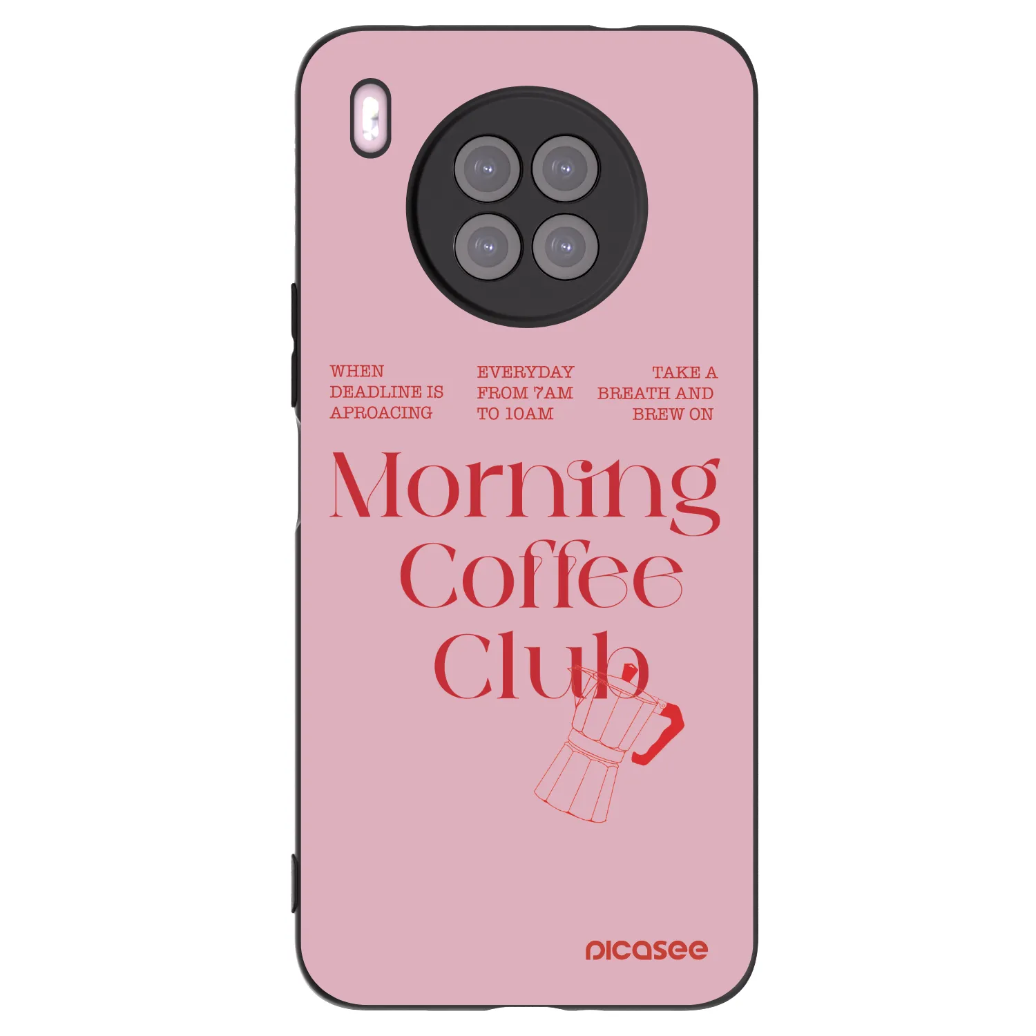 Picasee fekete szilikon tok az alábbi mobiltelefonokra Huawei Nova 8i - Morning