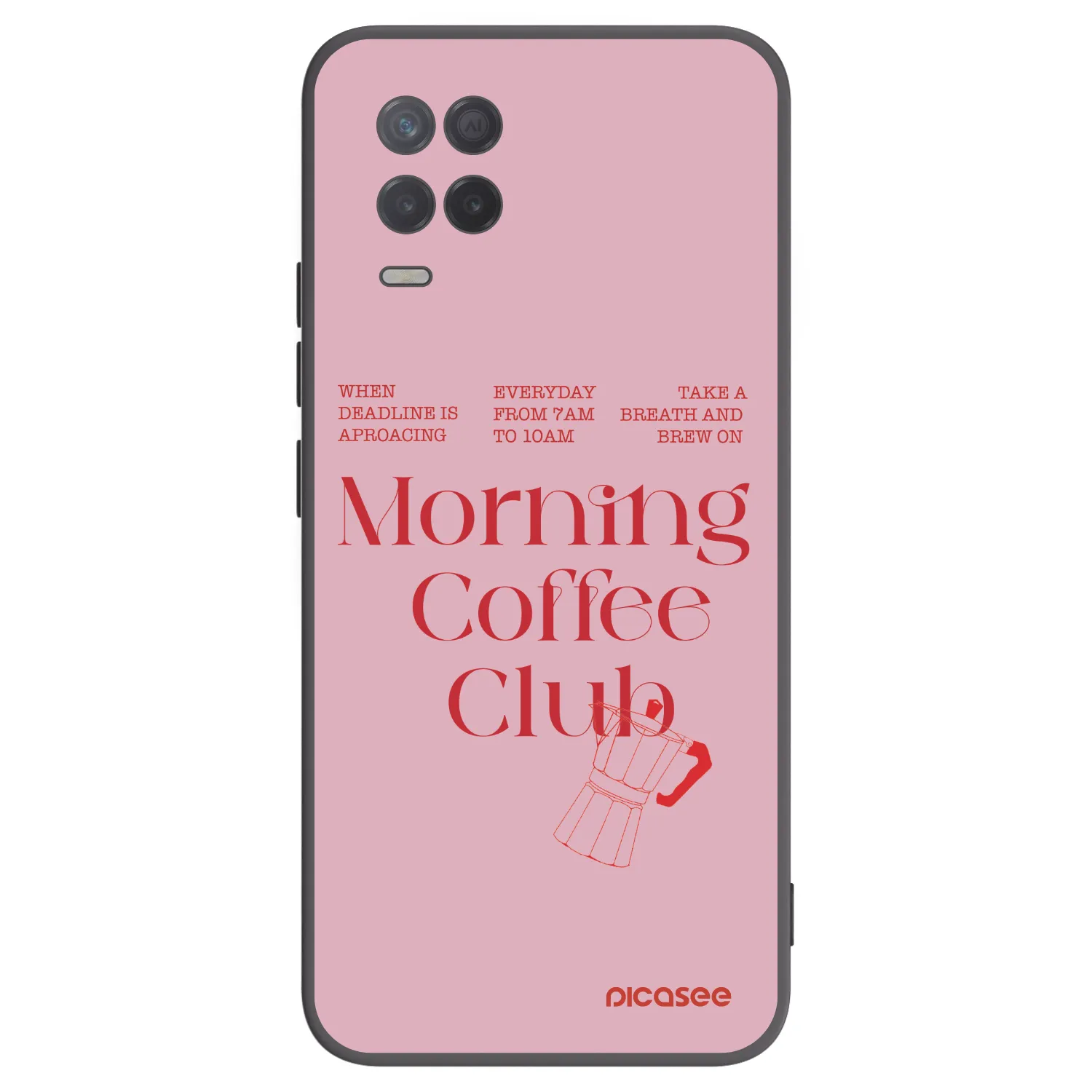 Picasee fekete szilikon tok az alábbi mobiltelefonokra Realme 8 5G - Morning