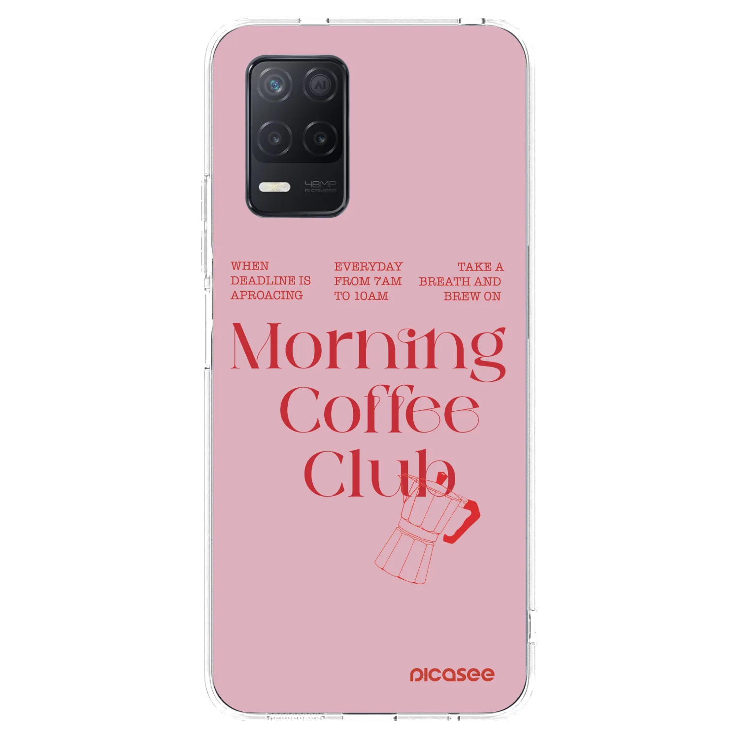 Picasee átlátszó szilikon tok az alábbi mobiltelefonokra Realme 8 5G - Morning