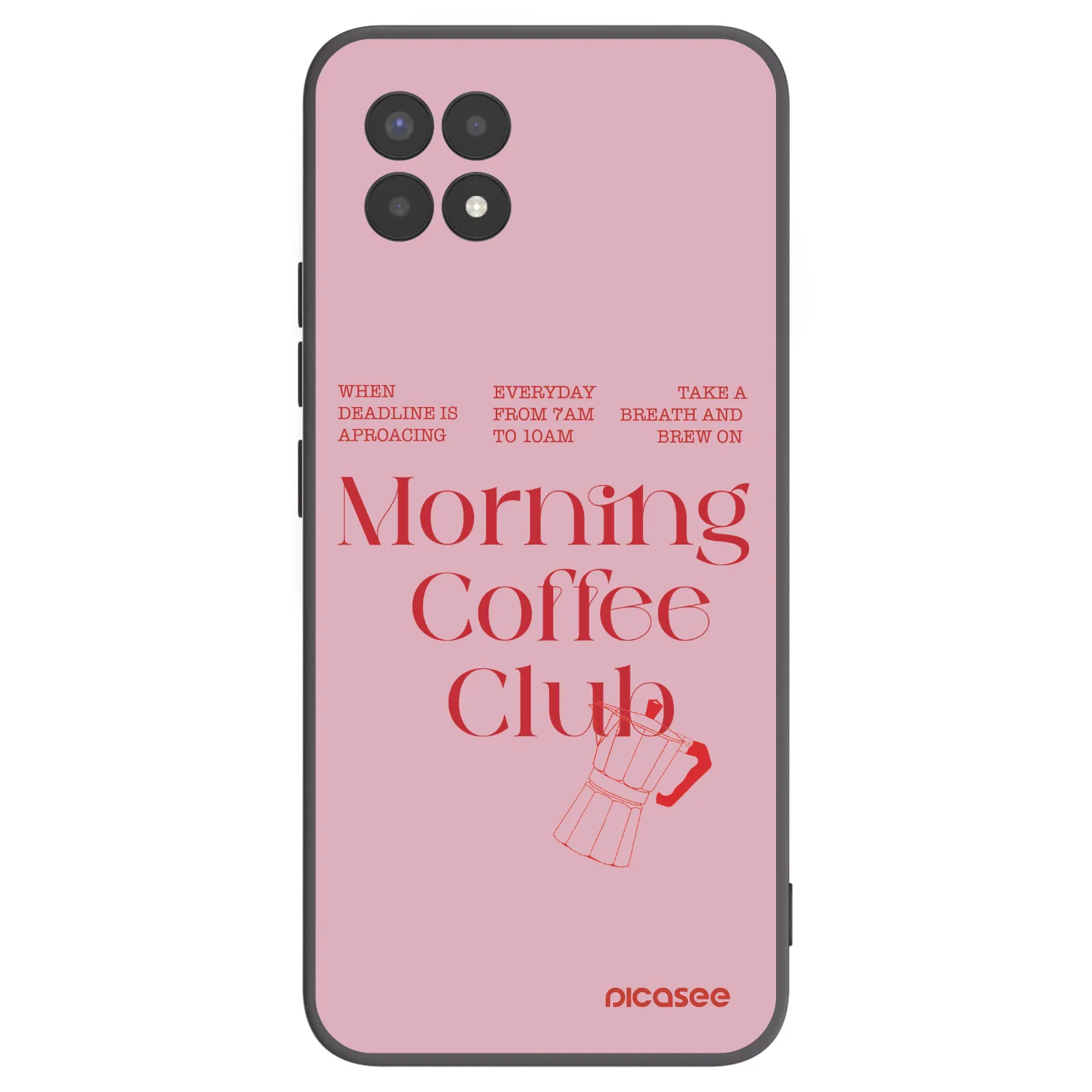 Picasee fekete szilikon tok az alábbi mobiltelefonokra Realme 8i - Morning