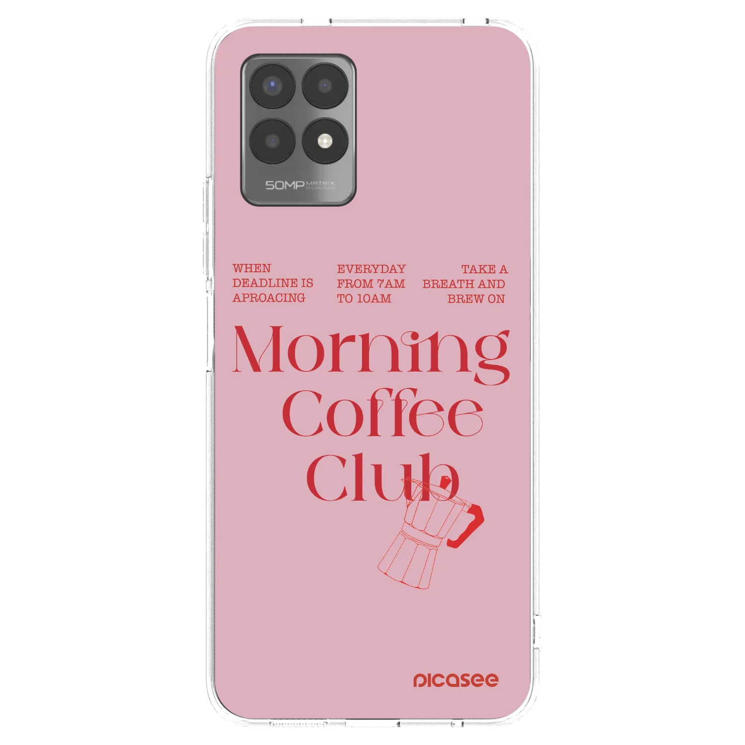 Picasee átlátszó szilikon tok az alábbi mobiltelefonokra Realme 8i - Morning