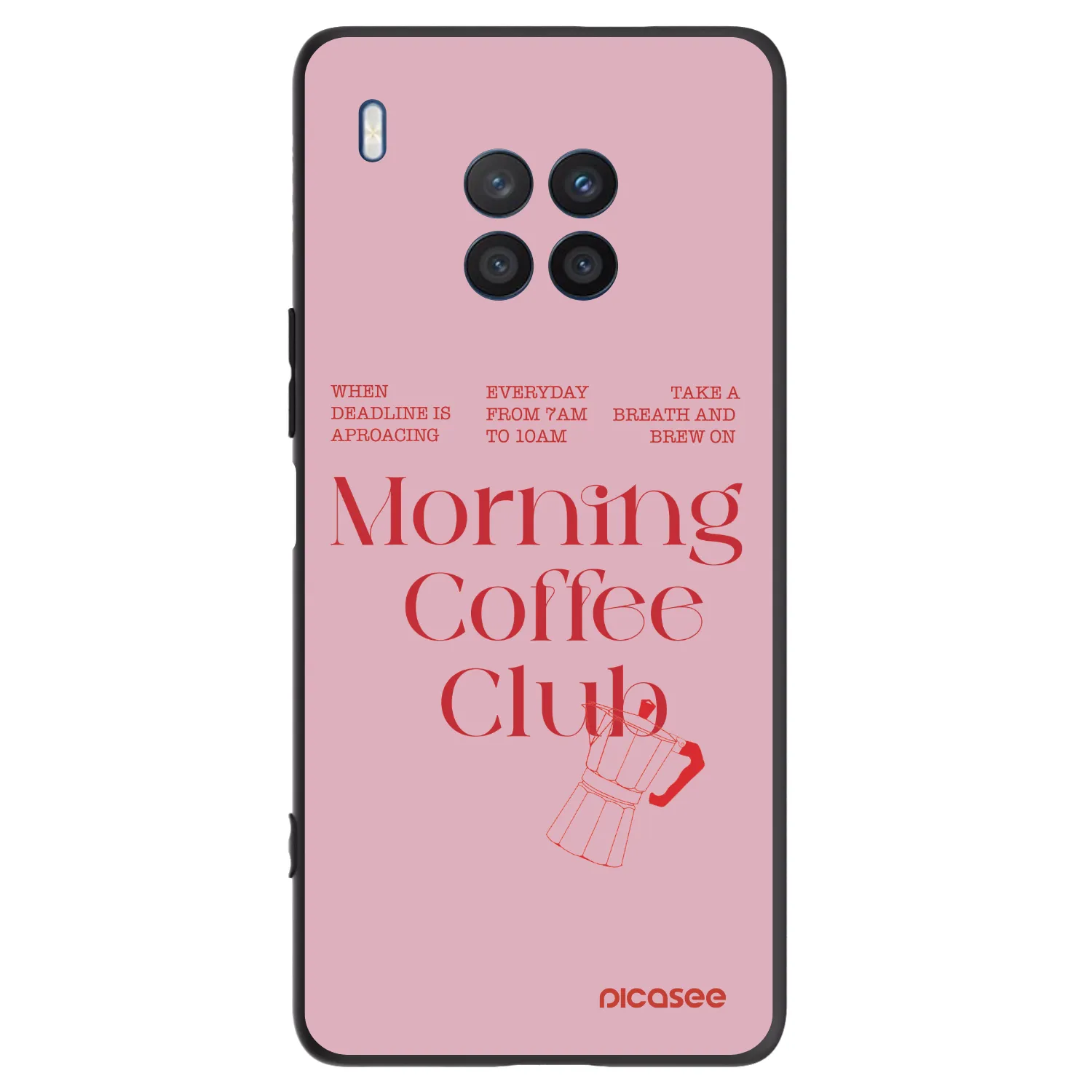 Picasee fekete szilikon tok az alábbi mobiltelefonokra Honor 50 Lite - Morning